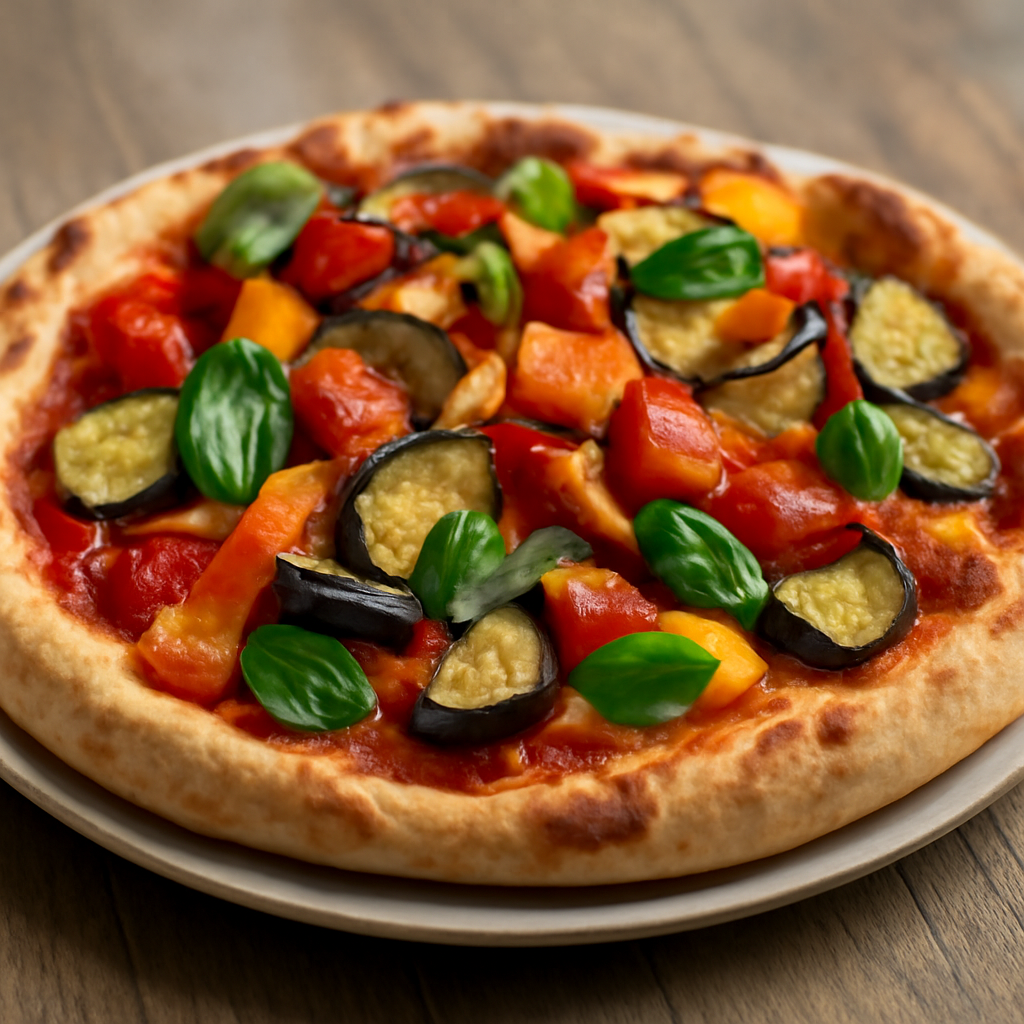 Pizza de Légumes Rôtis
